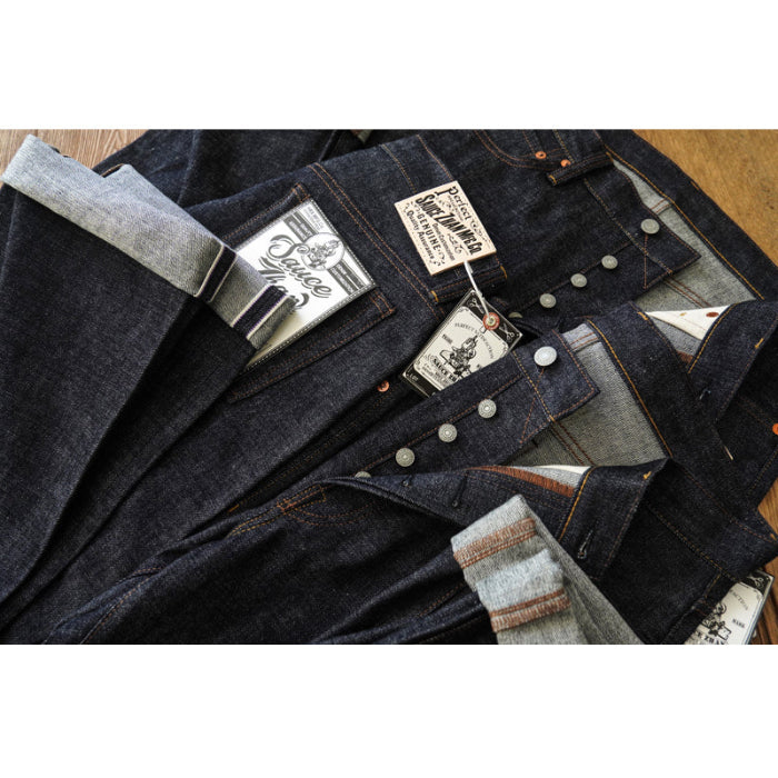 Straight Loose Fit 344XX 14oz Selvedge Denim Jeans Amekaji Style