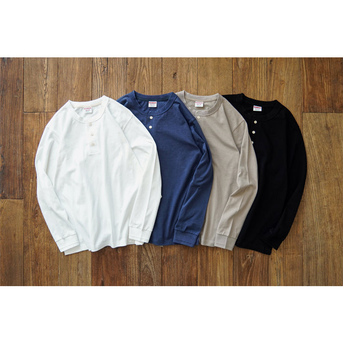 SAUCE ZHAN Long Sleeve Pure Cotton Solid Color Loose Fit T-shirt