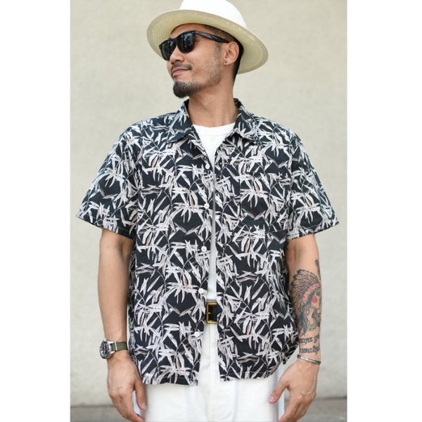 Aloha Shirt Hawaiian Shirt Men Summer Short Sleeve Cusual Shirt Sunshine Beach Stree Leaf Print