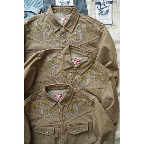 SAUCE ZHAN Western Embroidered Shirt