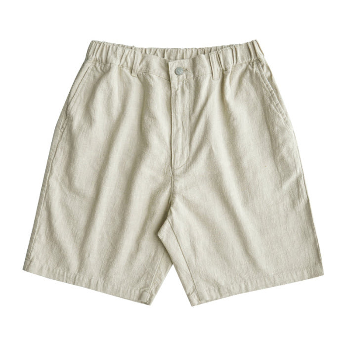 Men's Ramie Casual Shorts Summer Breathable Shorts Loose Fit