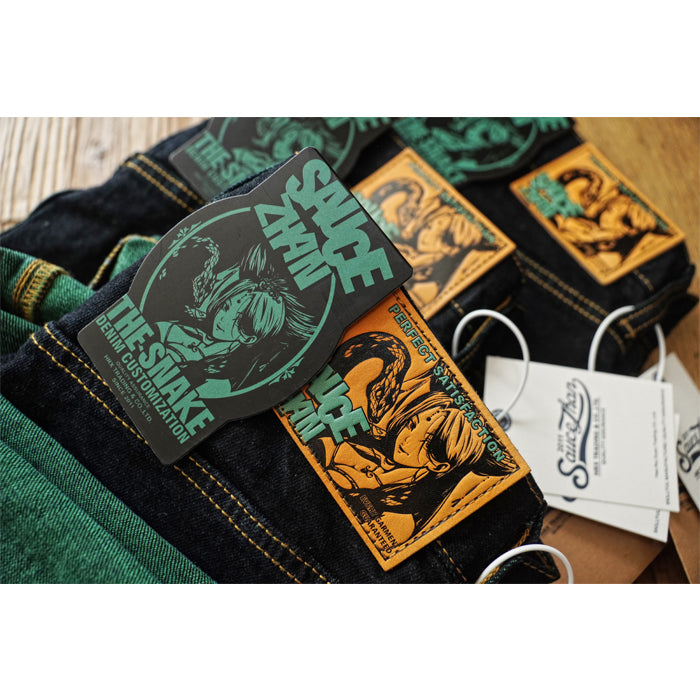 SAUCE ZHAN T307XX Snake Year Exclusive 15.3oz Selvedge 47 Fit Straight-Legs Jeans