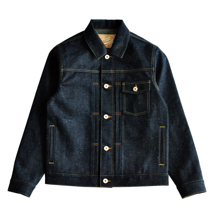 SAUCE ORIGIN Chased Silver Limited Edition 925 Silver Button Denim Jacket - Sauce Zhan