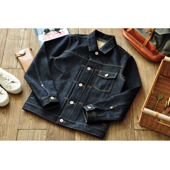 SAUCE ORIGIN Chased Silver Limited Edition 925 Silver Button Denim Jacket - Sauce Zhan