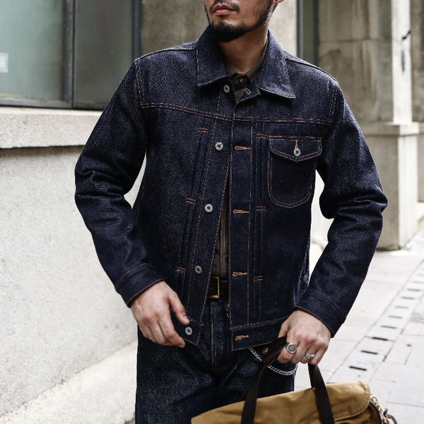 SAUCE ZHAN 526XX 18oz Retro Pure Cotton Denim Workwear Jacket