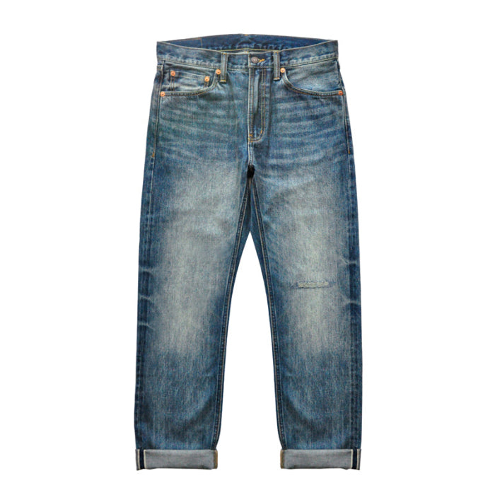 SAUCE ZHAN 308XX 14.8oz Selvedge Straight Leg Micro Tapered Washed Jeans