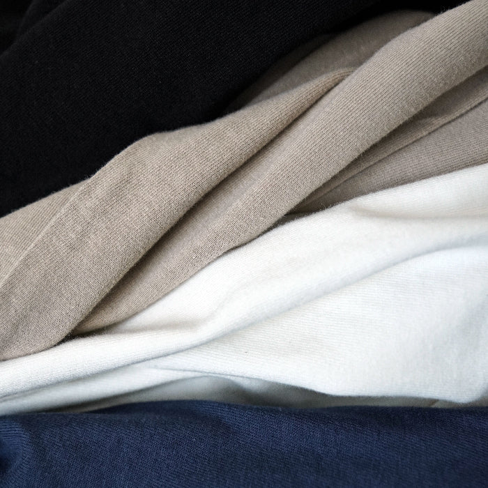 SAUCE ZHAN Long Sleeve Pure Cotton Solid Color Loose Fit T-shirt