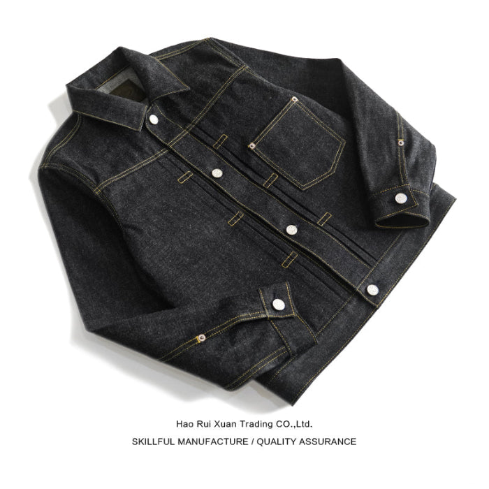 SAUCE ORIGIN Sneak Year Exclusive Sliver Button Denim Jacket 994-CC Vintage Denim Selvedge Jacket