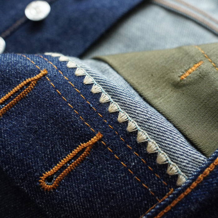 SAUCE ORIGIN 917 Loose-Fit Dragon Year Summer Exclusive  Lightweight Silver Button Jeans