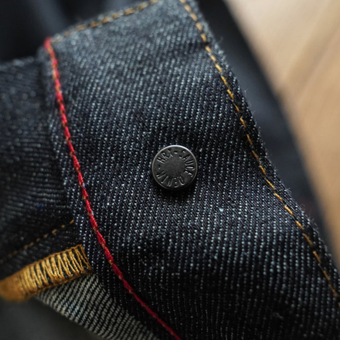 SAUCE ZHAN 344XX 10oz High-waisted loose fit jeans