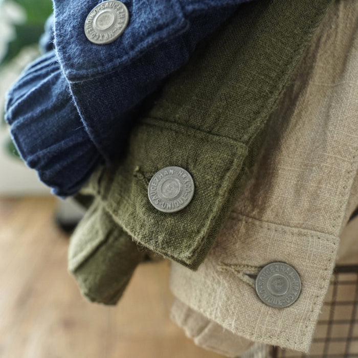 Men's Ramie Casual Shorts Summer Breathable Shorts Loose Fit