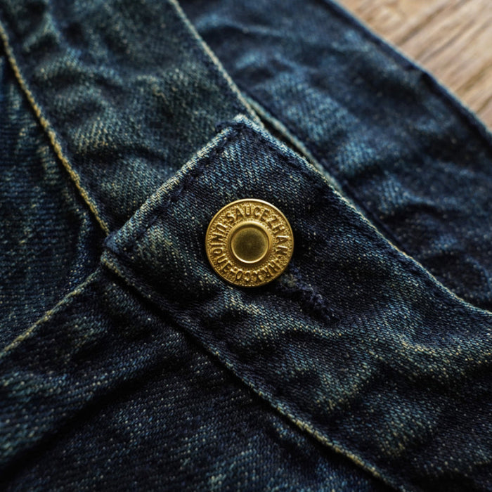 Loose Straight Workwear Washed 14oz Vintage Jeans