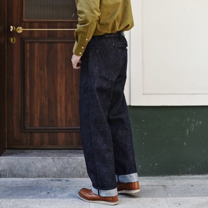 SAUCE ORIGIN Chased Silver Limited Edition 925 Silver Button Jeans - Sauce Zhan