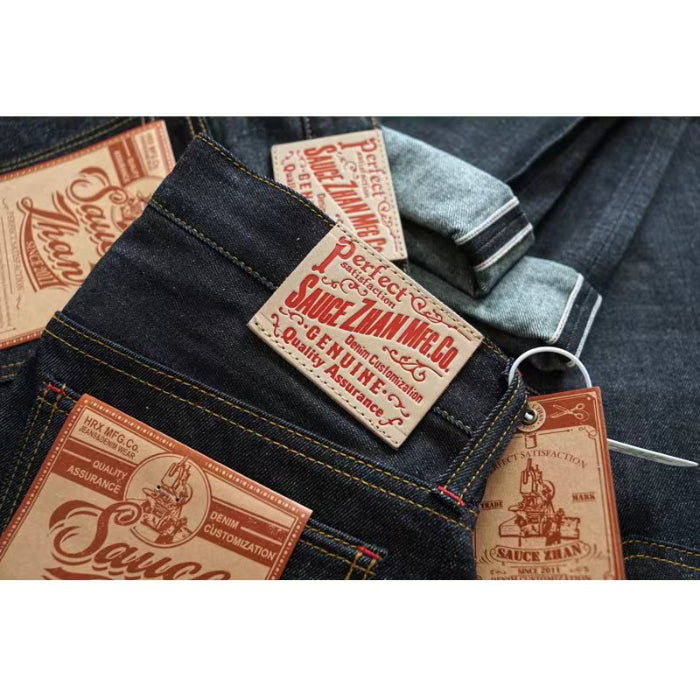 SAUCE ZHAN 344XX 10oz High-waisted loose fit jeans