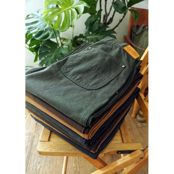 SAUCE ZHAN Detroit-Fabric Casual Workwear Canvas Trousers