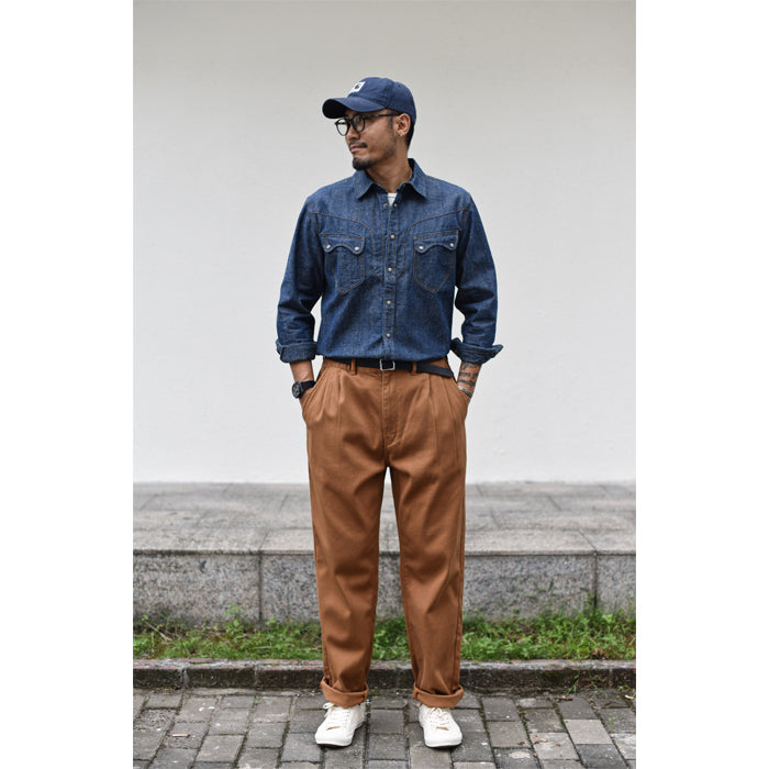 SAUCE ZHAN Retro Straight-Leg Casual Cargo Work Trousers