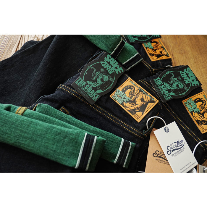 SAUCE ZHAN T307XX Snake Year Exclusive 15.3oz Selvedge 47 Fit Straight-Legs Jeans