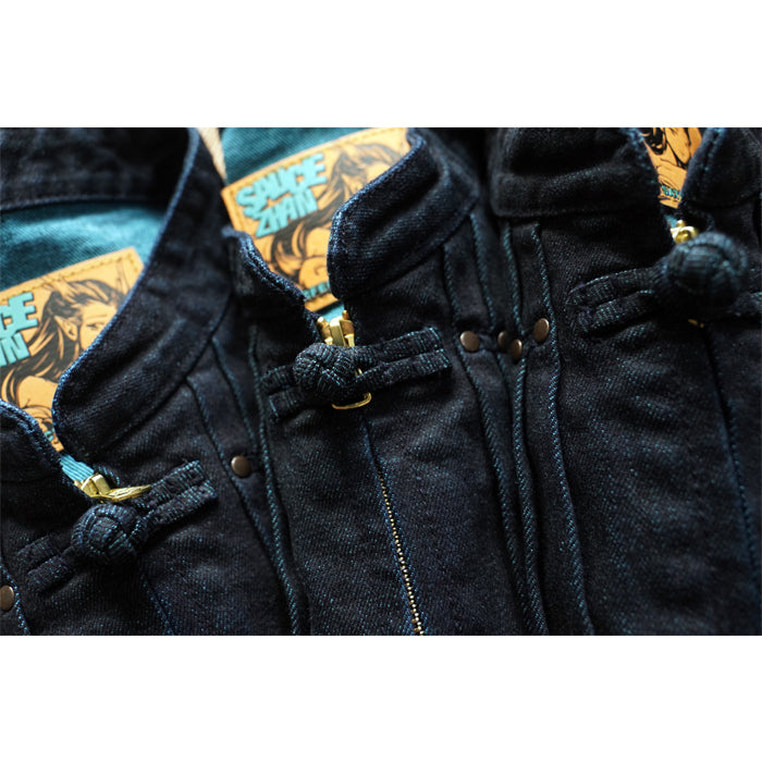 SAUCE ZHAN T537XX Dragon Year Exclusive Retro Workwear Denim Jacket
