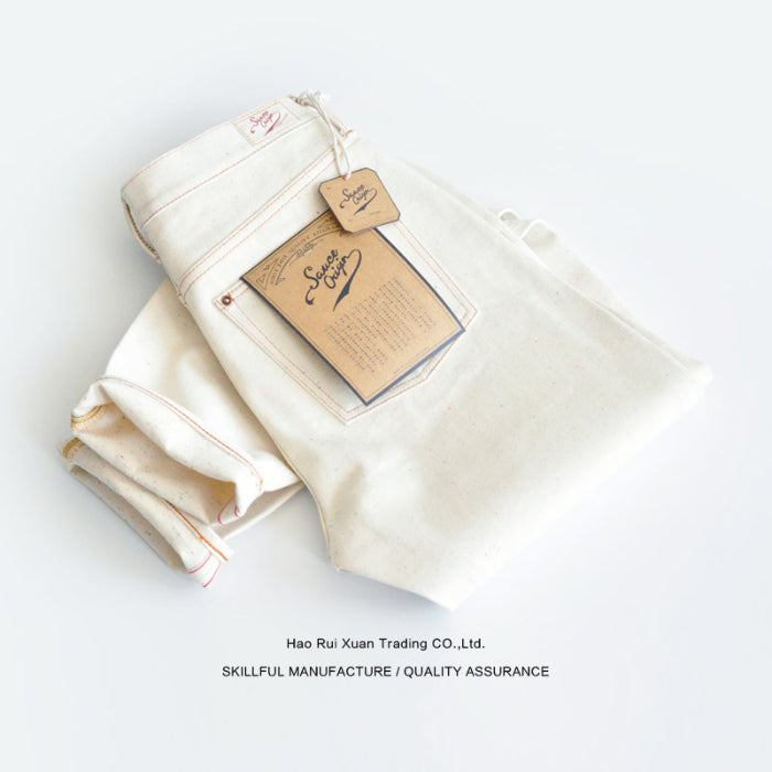 SAUCE ORIGIN 13.5oz Micro-tapered Fit Raw Denim With Colored Slubs Workwear Jean - Sauce Zhan