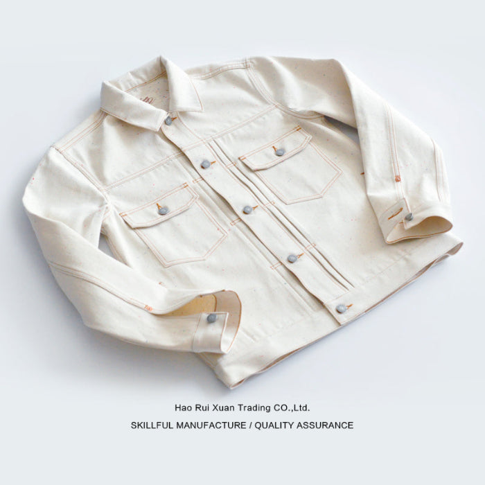 SAUCE ORIGIN 998W Raw Denim With Colored Slubs Selvedge Jacket - Sauce Zhan